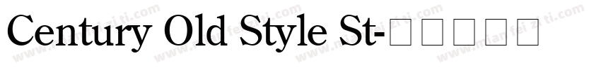 Century Old Style St字体转换